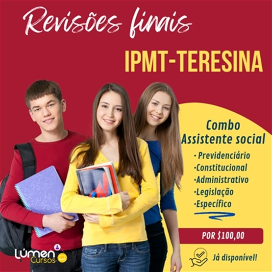 IPMT - Combo Revisões Finais - ASSISTENTE SOCIAL